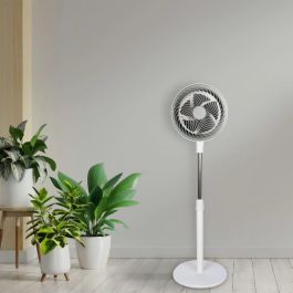 Daewoo Ventilador de Alta Velocidad de 10 Pulgadas (25 cm) 80W con Base Redonda