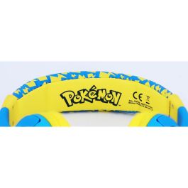 OTL Technologies Auriculares Infantiles Pikachu Pokémon 85dB Jack 3,5mm para Niños de 3-7 años con Diadema Ajustable y Suaves Almohadillas