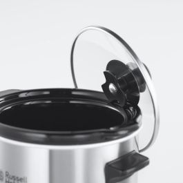 Russell Hobbs 25570-56 Olla Cocción Lenta Compacta 2L Acero Inoxidable Cepillado, Recipiente Cerámica Extraíble, 3 Temperaturas, 145W Russell Hobbs 25570-56 Olla Cocción Lenta Compacta 2L Acero Inoxidable Cepillado, Recipiente Cerámica Extraíble, 3 Temperaturas, 145W