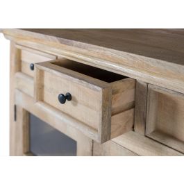 Giner y Colomer Mueble Botellero en Madera de Mango con Espejo Central y Cajones