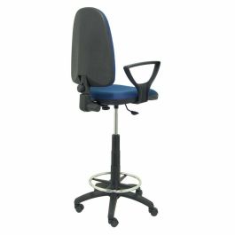 Piqueras y Crespo Taburete Ayna B-Fijos T04 Regulable en Altura con Aro Reposapiés Tapizado Bali Azul Marino Piqueras y Crespo Taburete Ayna B-Fijos T04 Regulable en Altura con Aro Reposapiés Tapizado Bali Azul Marino