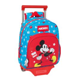 Mochila Escolar con Ruedas Mickey Mouse Clubhouse Fantastic Azul Rojo 28 x 34 x 10 cm Precio: 20.69000054. SKU: B1JDZ932J6