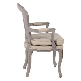 Sillón Gris-Beige Dm-Madera Salón 58 X 52 X 98,50 cm