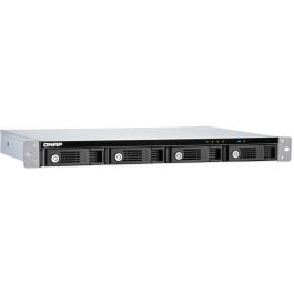 QNAP TR-004U Carcasa Externa de Rack 1U 4 Bahías para HDD/SSD 2.5/3.5" SATA, USB-C 3.2 Gen 1, RAID, Hot-Swap