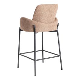 Taburete Jaspeado Rosa Tejido-Metal 48,50 X 48,50 X 95 cm