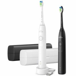 Philips HX7109/01 Cepillo de dientes eléctrico Sonicare Mango doble Serie 5300 Blanco y negro