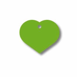 Placa identificativa para collar Imarc Heart Verde