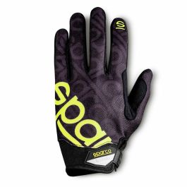 Sparco S002093NRGF2M Guantes Meca 3 de Trabajo Mecánico y Conducción, Negros/Amarillos, Cuero Sintético, Reforzados, Talla M Precio: 34.50000037. SKU: S3728520