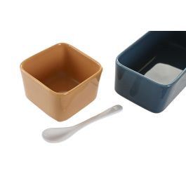 DKD Home Decor Aperitivo Multicolor Natural Bambu/Porcelana 26 x 8 x 27 cm Set de 5