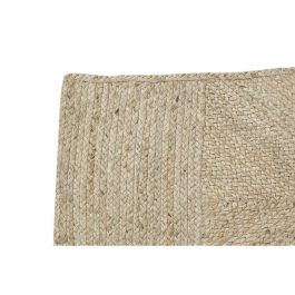 DKD Home Decor Alfombra Urban de Yute y Poliéster Marrón 180x120 cm 2200 gsm