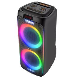 Denver BPS-458 Altavoz Bluetooth para fiestas con luz LED, 1000W, micrófono inalámbrico y TWS Denver BPS-458 Altavoz Bluetooth para fiestas con luz LED, 1000W, micrófono inalámbrico y TWS