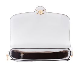 Bolso Bandolera Michael Kors Leida Blanco 23 x 16 x 7 cm Bolso Bandolera Michael Kors Leida Blanco 23 x 16 x 7 cm