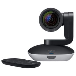 Logitech Cámara PTZ PRO 2, Full HD 30fps, Zoom 10x, Ángulo 90°, Negro/Gris (960-001186) Precio: 397.50000037. SKU: S55080463