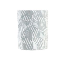 DKD Home Decor Jarrón Decorativo Moderno para Hogar de Metal Azul y Dorado, 14 cm Ancho x 57 cm Alto x 14 cm Largo, Pack 2 Unidades