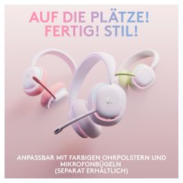 Logitech G735 Auriculares Inalámbricos Bluetooth y Lightspeed, Diadema para Gaming, Color Blanco Mist