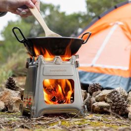 Hornillo de Acero Desmontable para Acampada Flamet InnovaGoods Hornillo de Acero Desmontable para Acampada Flamet InnovaGoods