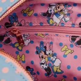 Loungefly Bolso Crossbody Minnie Mouse Pastel Polka Dot Disney Piel Vegana 22.5x16.25x6.25cm