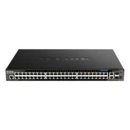 D-Link Switch Gestionado L3 DGS-1520-52MP, 44 Puertos Gigabit, 4 Puertos 2.5G, 2 Puertos 10G, 2 SFP+, PoE+, Apilable, 1U