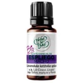 HERBES DEL MOLI Lavandula latifolia spica Aceite Esencial Espliego Macho 10 ml Ecológico Antifúngico y Expectorante Precio: 8.69. SKU: B18XQZZA67