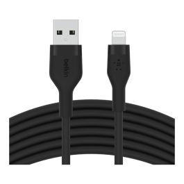 Belkin CAA008BT1MBK Cable USB-A a Lightning Silicona Clip 1m Negro