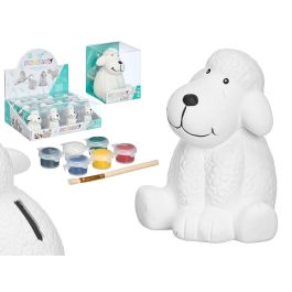 Pincello Hucha Perro Cerámica para Colorear 11x12.5x10.8 cm con Temperas Incluidas (24 Unidades) Precio: 57.49999981. SKU: S3606181