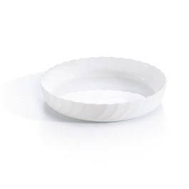 Fuente de Cocina Luminarc Trianon Ovalado Blanco Vidrio (Ø 26 cm) (6 Unidades)