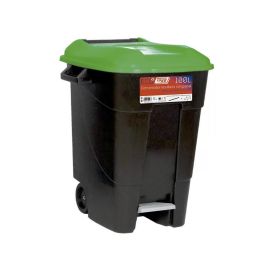 Tayg Contenedor de Residuos 100L con Pedal. Plástico Resistente, Tapa Verde. Ideal para Reciclaje y Uso Industrial Precio: 57.49999981. SKU: B186ML5FJE