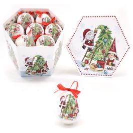 DKD Home Decor Adornos Colgantes Navidad Tradicionales Multicolor PVC - Set 14 piezas, 21x15.5x24 cm