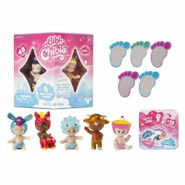 Bandai BAN3701405827793 Minifiguras coleccionables Bibi Chibis - Pack de 5 figuras Chibi, incluye 3 figuras misteriosas