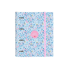 Carpeta de anillas Vicky Martín Berrocal Paraíso Azul Rosa 27 x 32 x 3.5 cm Precio: 10.50000006. SKU: B1C4QFNPTA