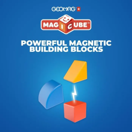 Geomag Magicube 208 Bloques magnéticos 9 piezas Plástico reciclado Varias formas Animales GEO0871772002086