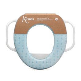 KioKids Petits Moments Reductor WC Azul con Asas y Protector Antisalpicaduras para Niños +12 Meses