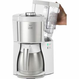 Melitta 1025-15 Máquina de café Look V Termero perfección White/Cepilled Steel