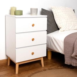 Vinthera Mesilla Moa Madera Melamina Patas Pino 40x30x65 cm