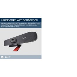 HP R30 Studio Barra de Video USB con Audio Superior y Video Avanzado para Colaboración