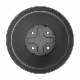 Elho 9220302142541 Set 2 Maceteros Redondos Vibia Campana + Loft con Plato - Ø29.8xH25.8cm - 22 L - Negro