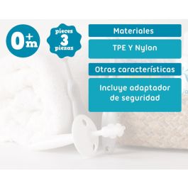 KioKids Set Higiene Bucal Evolutivo Bebé, 3 Cepillos Dentales Silicona y Nylon con Tope, Gris, +0 Meses