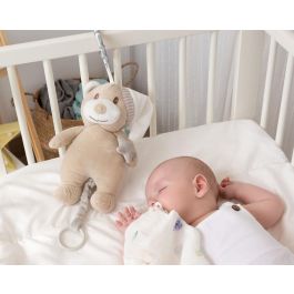 KioKids Musical Móvil de Cuna Oso Peluche Beige +0 Meses con Melodía Suave y Mecanismo de Cuerda para Bebés Recién Nacidos Colección Dolci Amici