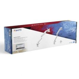 TooQ Soporte Mesa Monitor DB4032TNR-W Giratorio Inclinable VESA 75x75/100x100 hasta 9kg Blanco Pantallas 17-32 Pulgadas