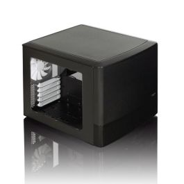 Fractal Design NODE 804 Cubo Negro PC con Ventiladores 120mm, Soporte para 2.5/3.5", Micro ATX - FD-CA-NODE-804-BL-W