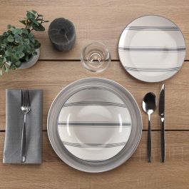 Vajilla Versa VORTEX Gris Porcelana 18 Piezas Vajilla Versa VORTEX Gris Porcelana 18 Piezas