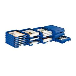 Set de Bandejas organizadoras Leitz Plus Jumbo Azul (4 Unidades)