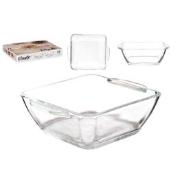 Cazuela Vidrio Aperitivo Cuadrada Con Asas 150Ml Vivalto 10X3CM (36 Unidades) Precio: 27.50000033. SKU: B16LA7LJFA