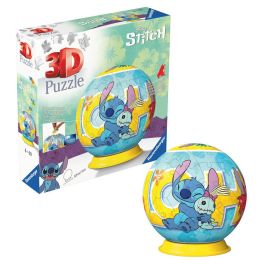 Ravensburger 11596 Puzzle Ball 3D Stitch Disney, Rompecabezas Esférico con tecnología Easy Click para Niños +6 años