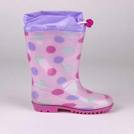 Cerdá T027 Botas de Lluvia PVC de Minnie Mouse para Niñas, Color Rosa, Talla 27. Calzado Infantil Impermeable, ideal a partir de 3 años.