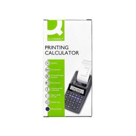 Calculadora Q-Connect Impresora Pantalla Papel Kf11213 12 Digitos Tinta Azul