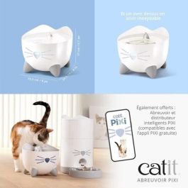 Catit PIXI Fuente de Agua Automática para Gatos - Bebedero de Agua Fresca 2,5 L Verde - Ayuda a prevenir enfermedades urinarias