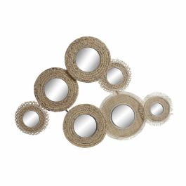 Espejo Balines DKD Home Decor Natural 6 x 68 x 98 cm Espejo Balines DKD Home Decor Natural 6 x 68 x 98 cm