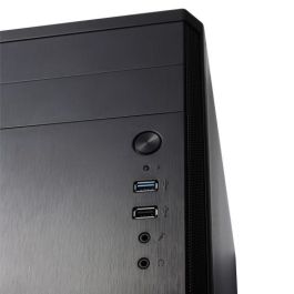 Fractal Design CORE 1100 Mini Tower PC Negro - FD-CA-CORE-1100-BL - Compatible con micro ATX/Mini-ITX, Ventilador 120mm