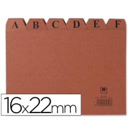 Mariola Índice para Ficheros A-Z 215x160 Cartón Cuero Precio: 4.49999968. SKU: BIX03817